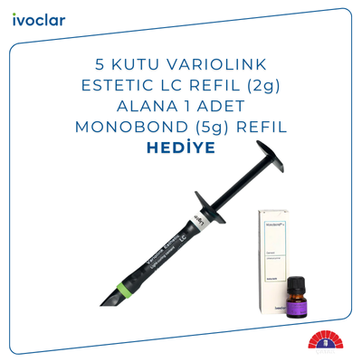 5 KUTU VARIOLINK ESTETIC LC REFIL (2 GR) + 1 ADET MONOBOND (5GR )