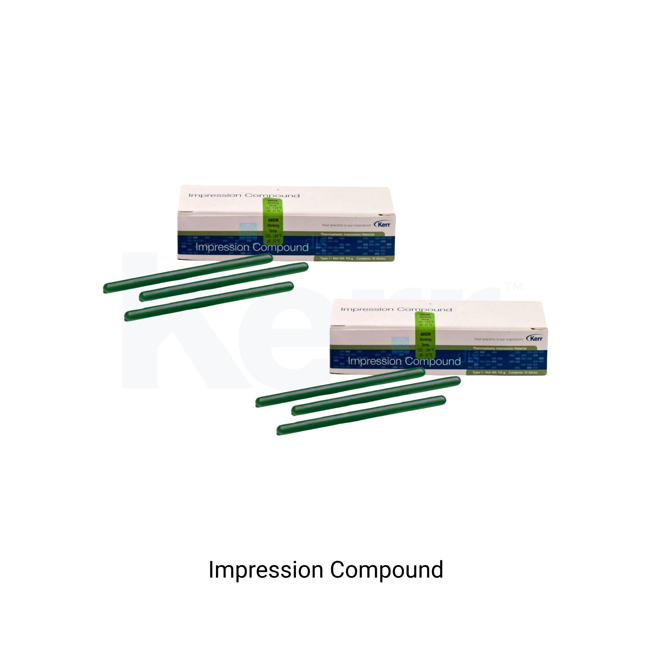IMPRESSION COMPOUND -KERR ÇUBUK- YEŞİL ÇUBUK