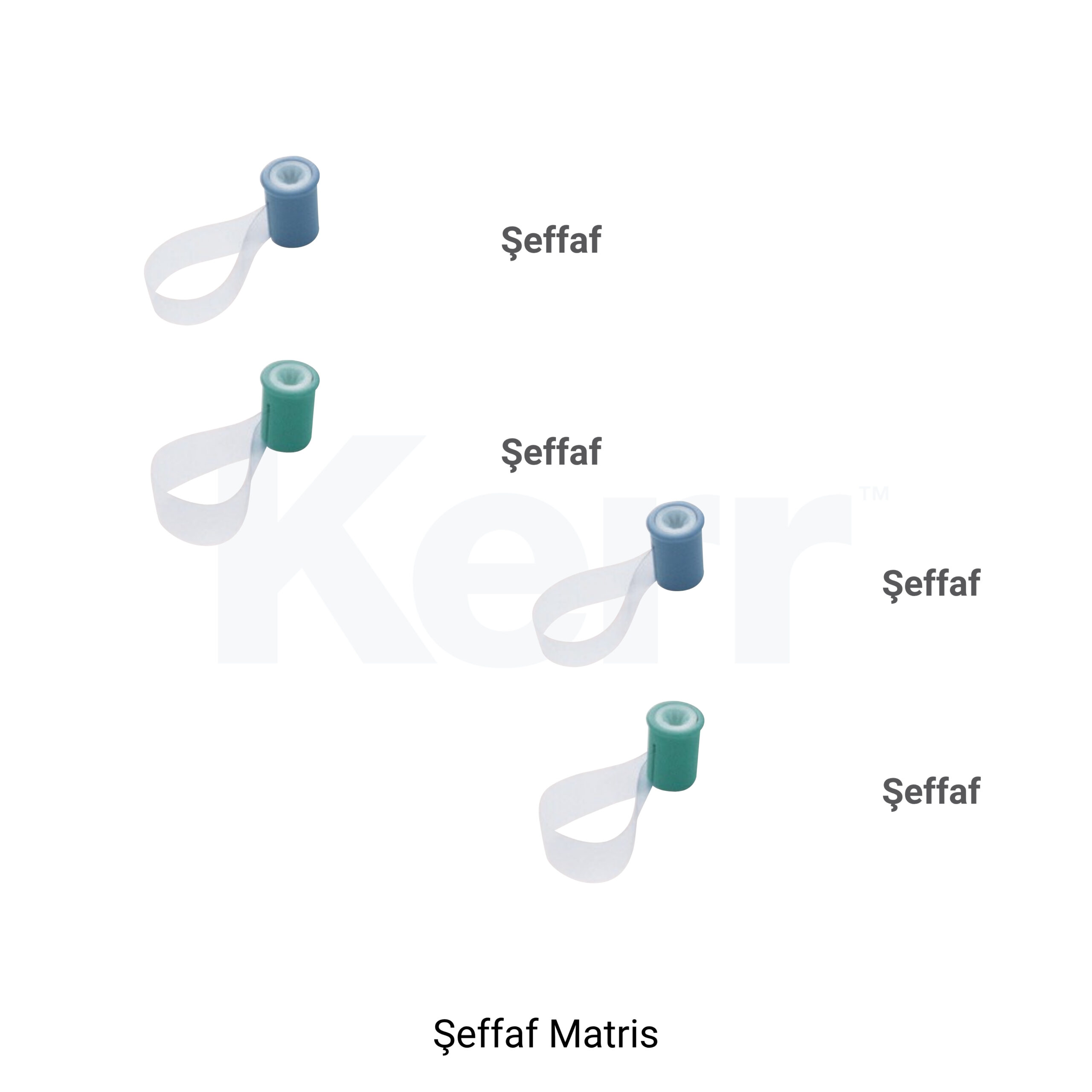 KERR ŞEFFAF MATRİX (MAVİ)